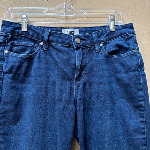 Paige Dark Wash Manhattan Denim Bootcut Jeans Size 30 - Picture 5 of 9